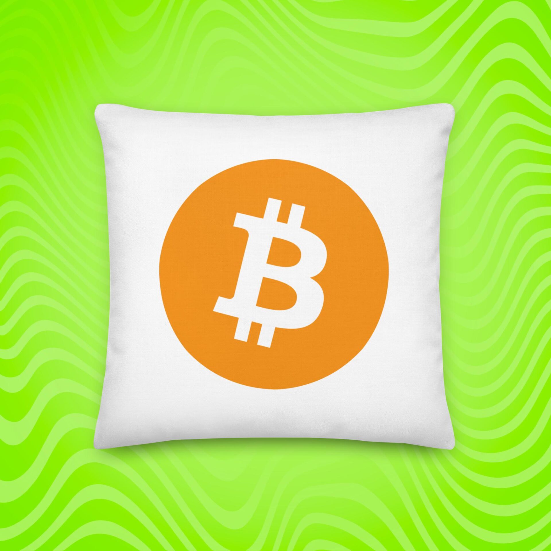 Cuscino con logo Bitcoin