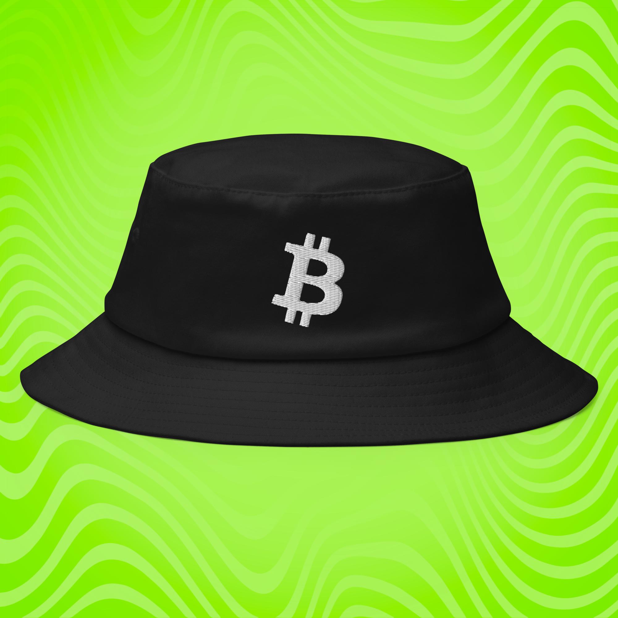 Cappello da pescatore con logo Bitcoin